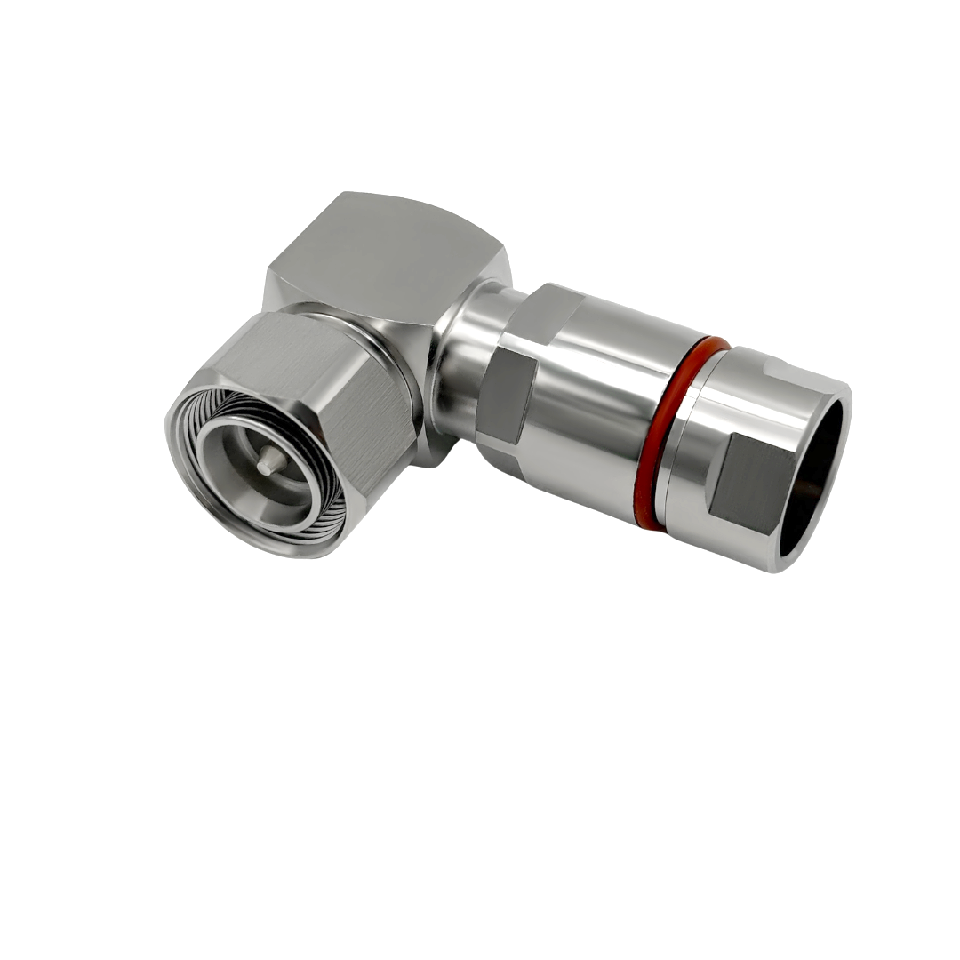 Gamma RF Compression Connectors Right Angle 4.3-10 male