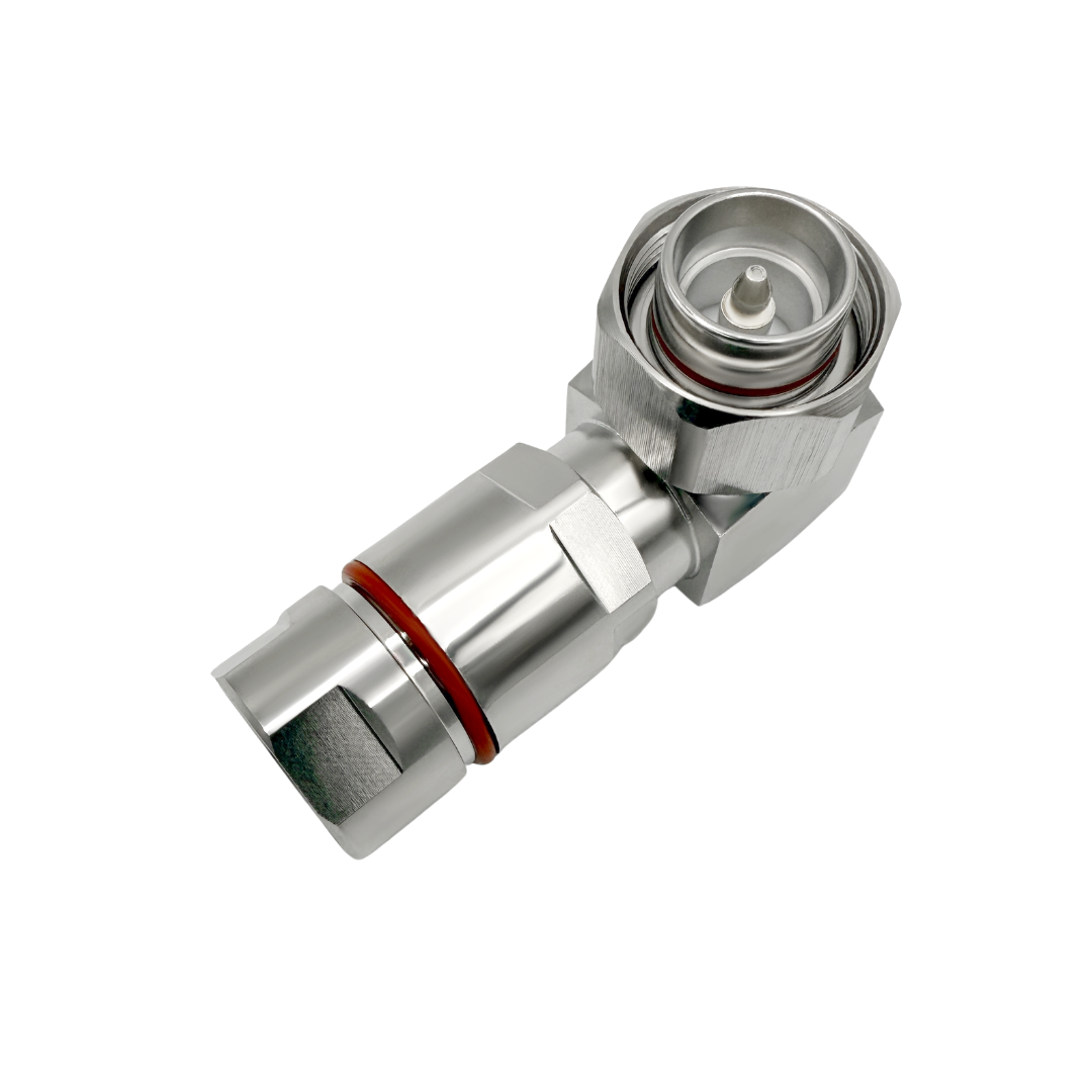 Gamma RF Compression Connectors Right Angle 4.3-10 male