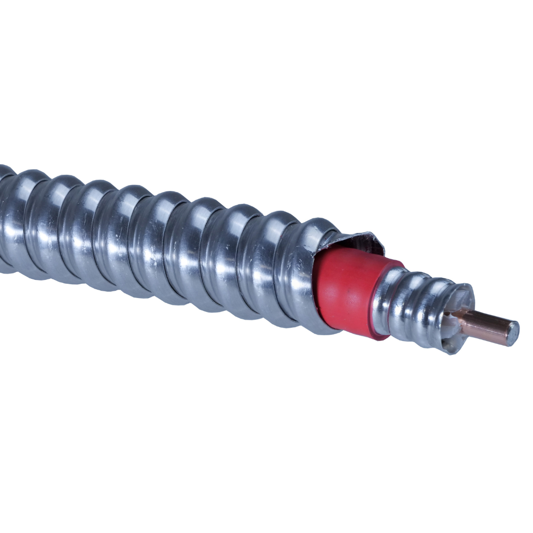 Armor-Clad, Aluminum-Shielded Coaxial Air-Core Red Cable - Gamma Electronics