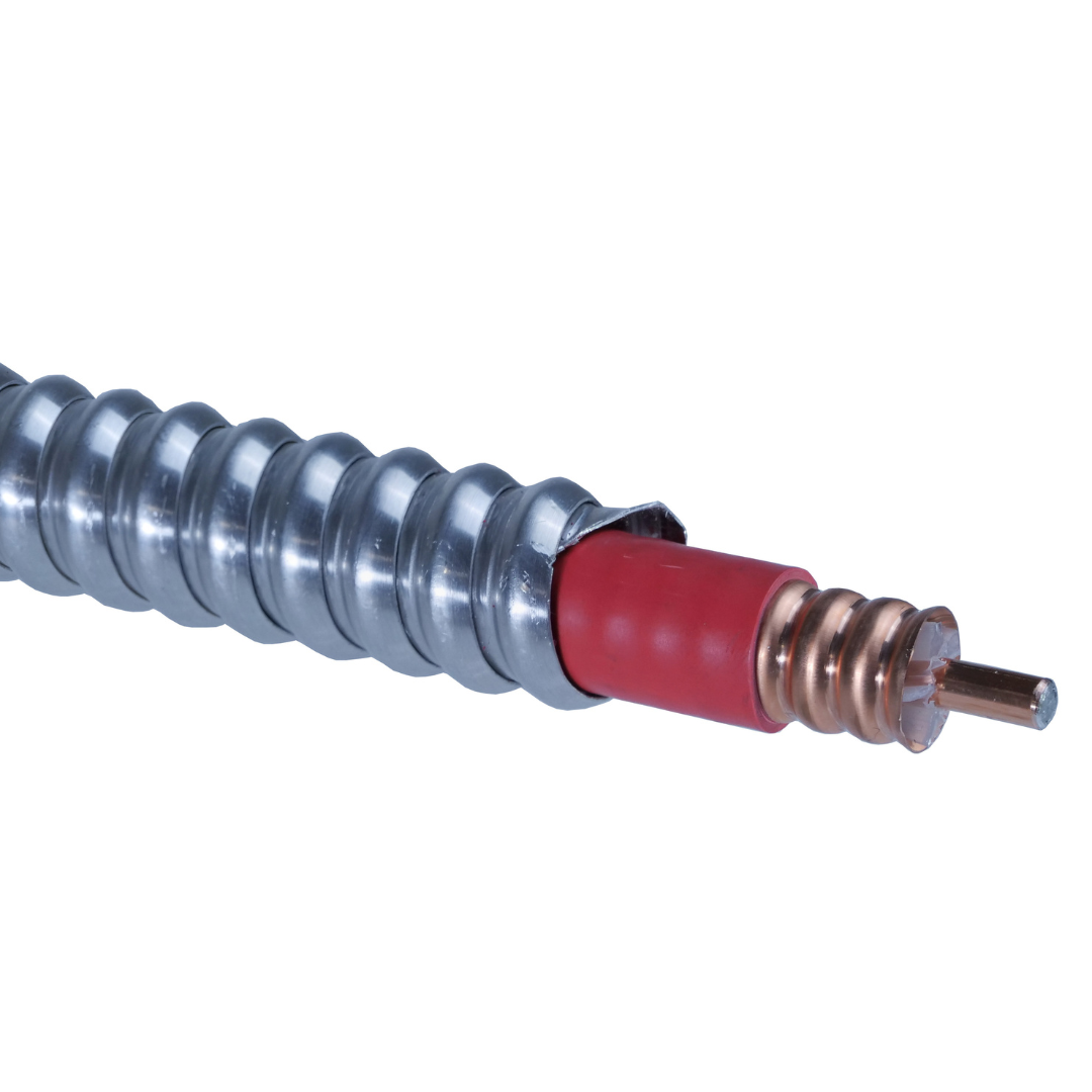 Armor-Clad, Copper-Shielded Coaxial Air-Core Red Cable - Gamma Electronics