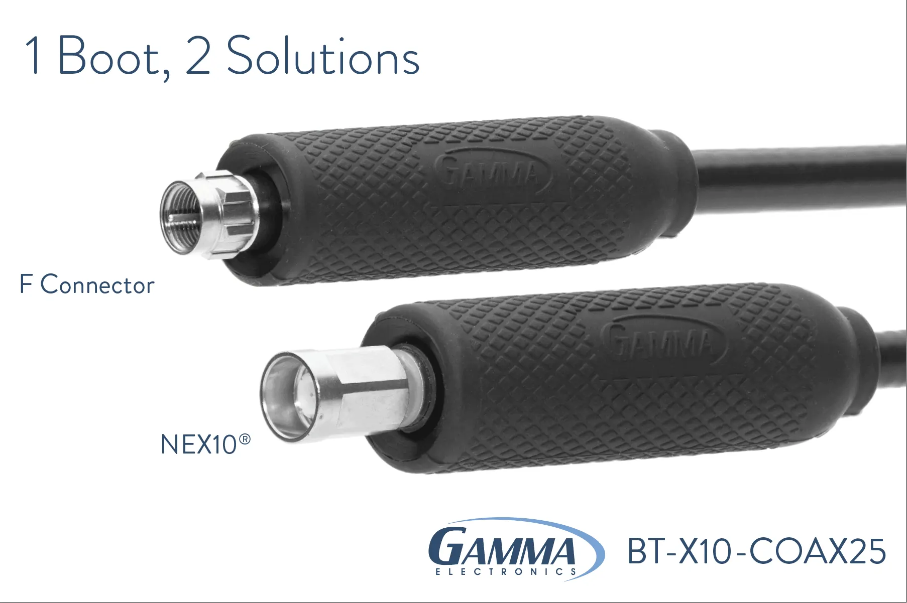 NEX10® & F Connector RF Weatherproof Boot PN: BT-X10-COAX25