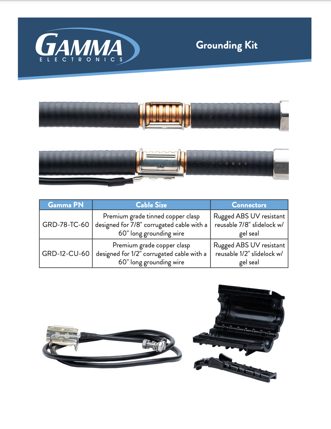 Grounding Kit - Gamma Electronics