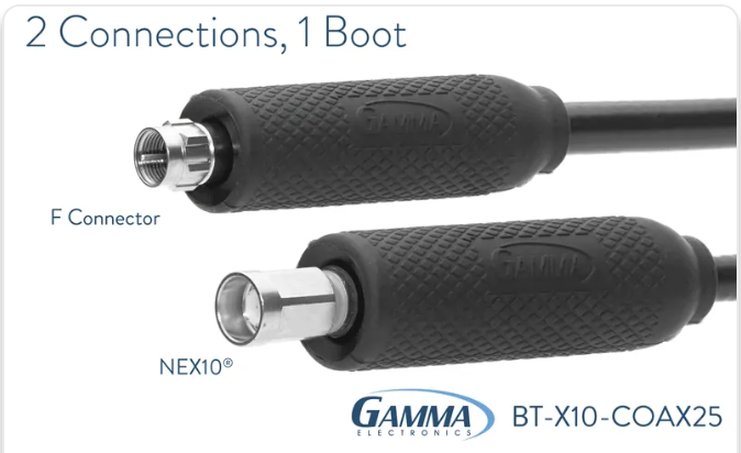 NEX10® and F Connector Weatherproof Boot