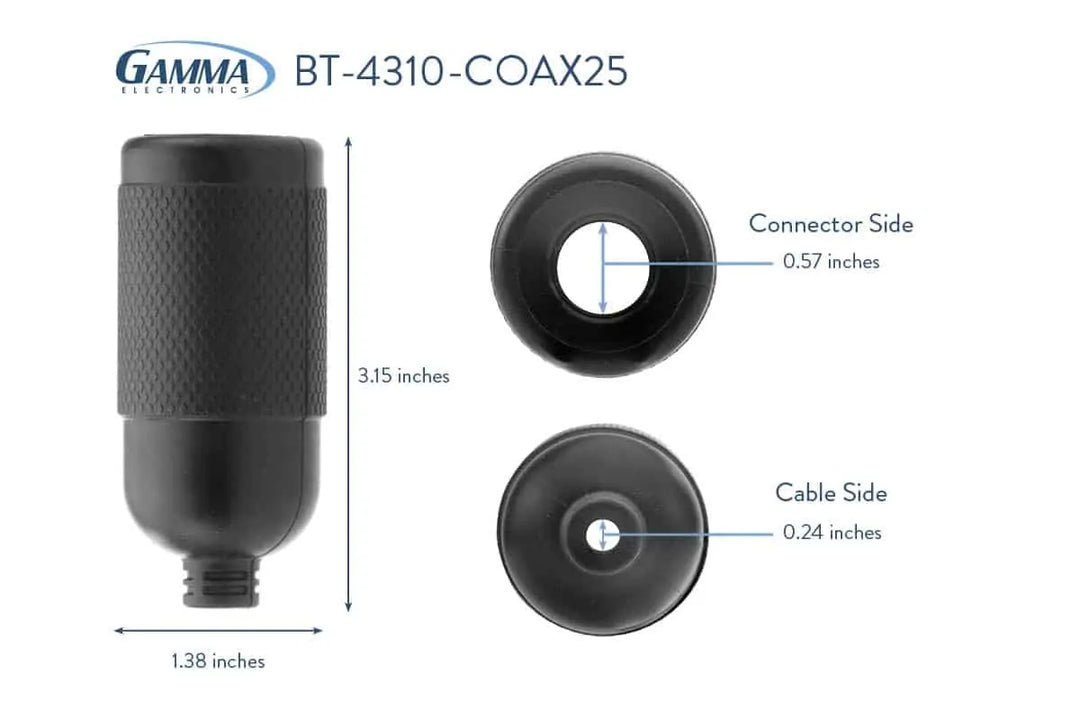 Gamma 4.3-10 RF Weatherproof Boot - Gamma Electronics