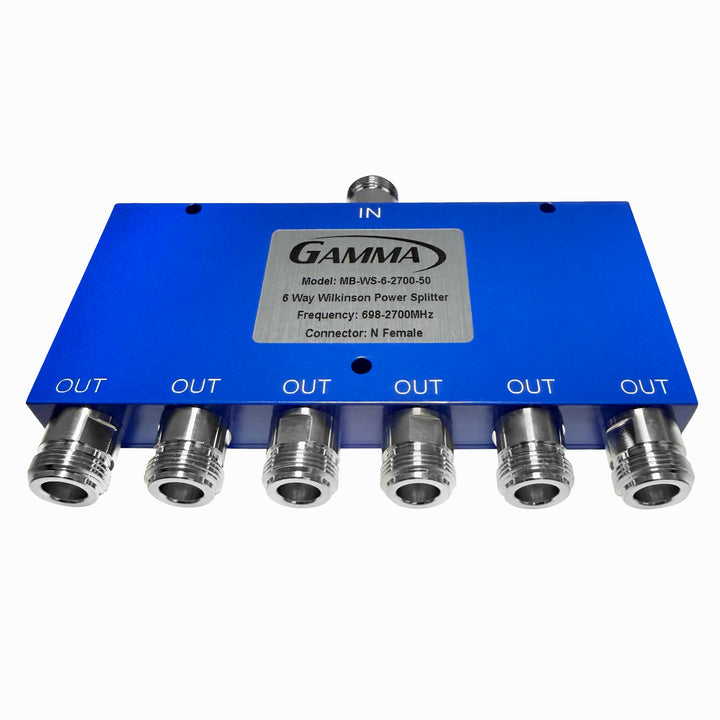 Mid-Band Wilkinson Splitters - MB-WS-6-2700-50