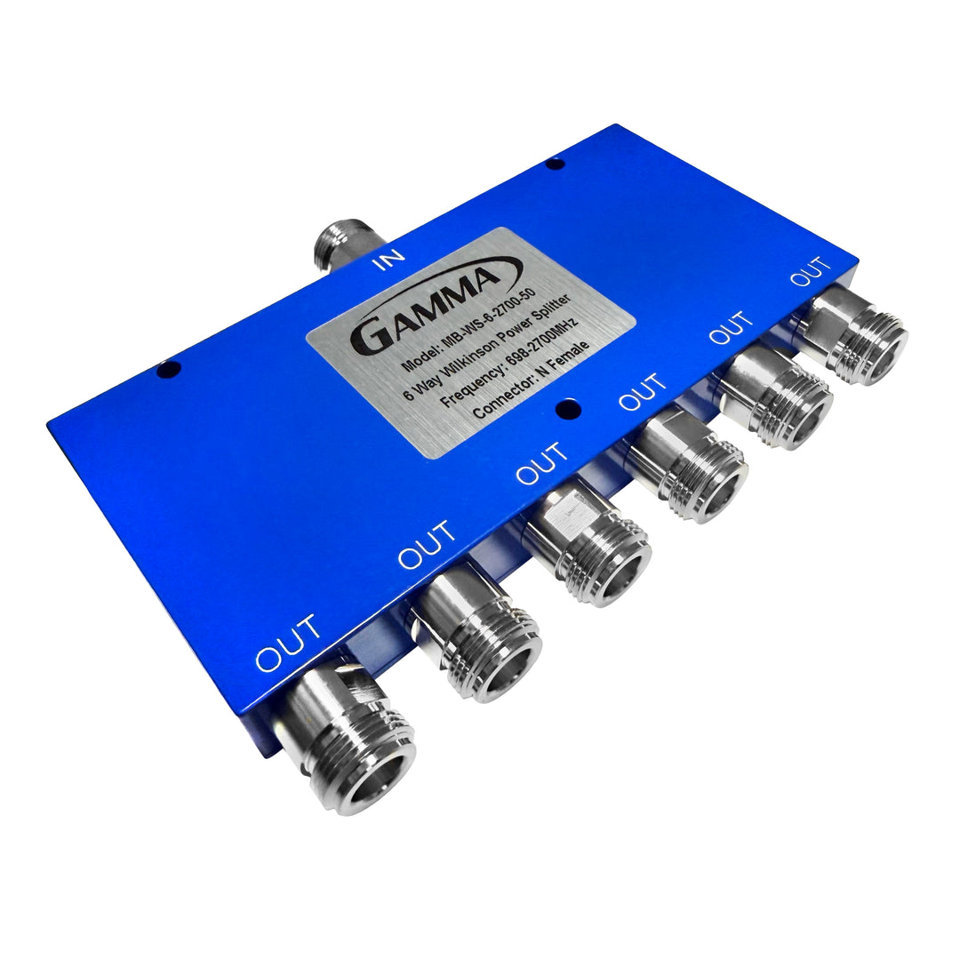 Mid-Band Wilkinson Splitters - MB-WS-6-2700-50