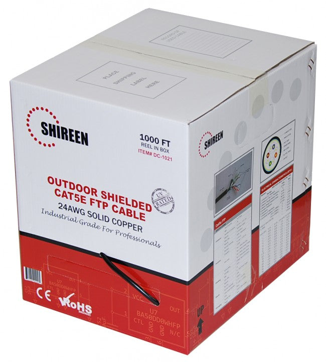 GAM-DC-1021 - Outdoor CAT5e FTP - Shielded - 1000ft Spool