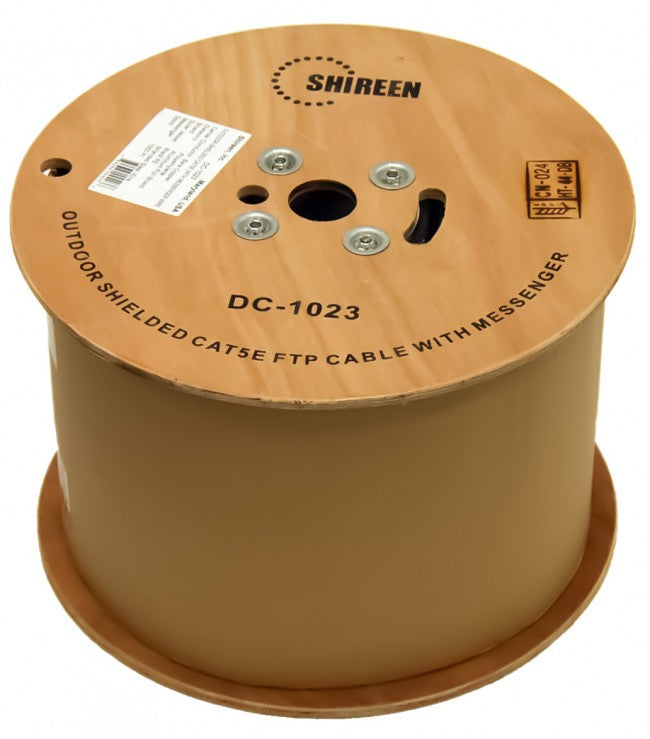 GAM-DC-1023 - Outdoor CAT5e FTP - Shielded Cable With a Messenger Wire - 1000ft Spool