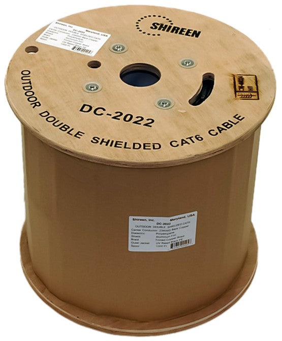 GAM-DC-2022 - Outdoor CAT6 Double Shielded FTP - 1000ft Spool