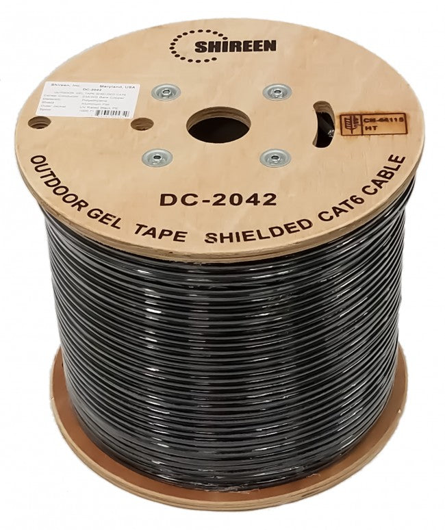 GAM-DC-2042- Outdoor CAT6 Shielded With Gel Tape - 1000ft Spool